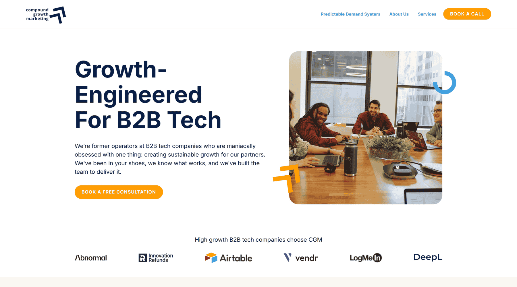 Compound Growth Marketing homepage