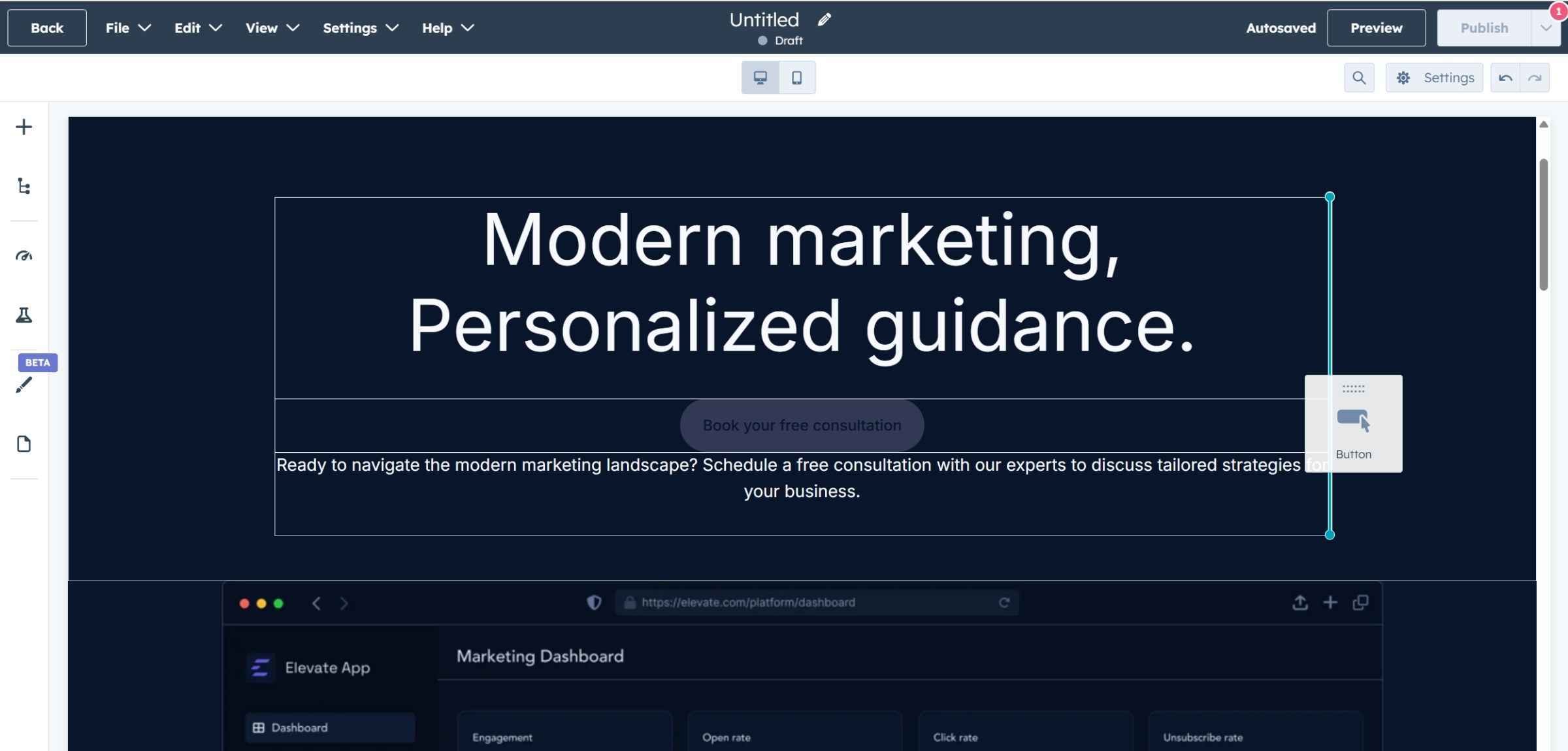Drag-and-drop editing