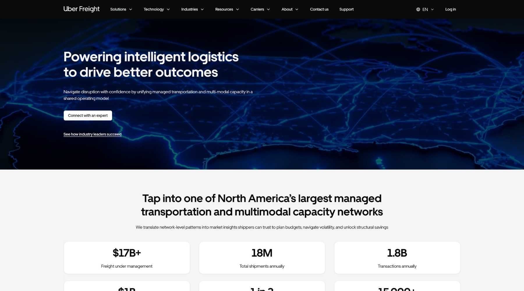 Uber freight logistics
