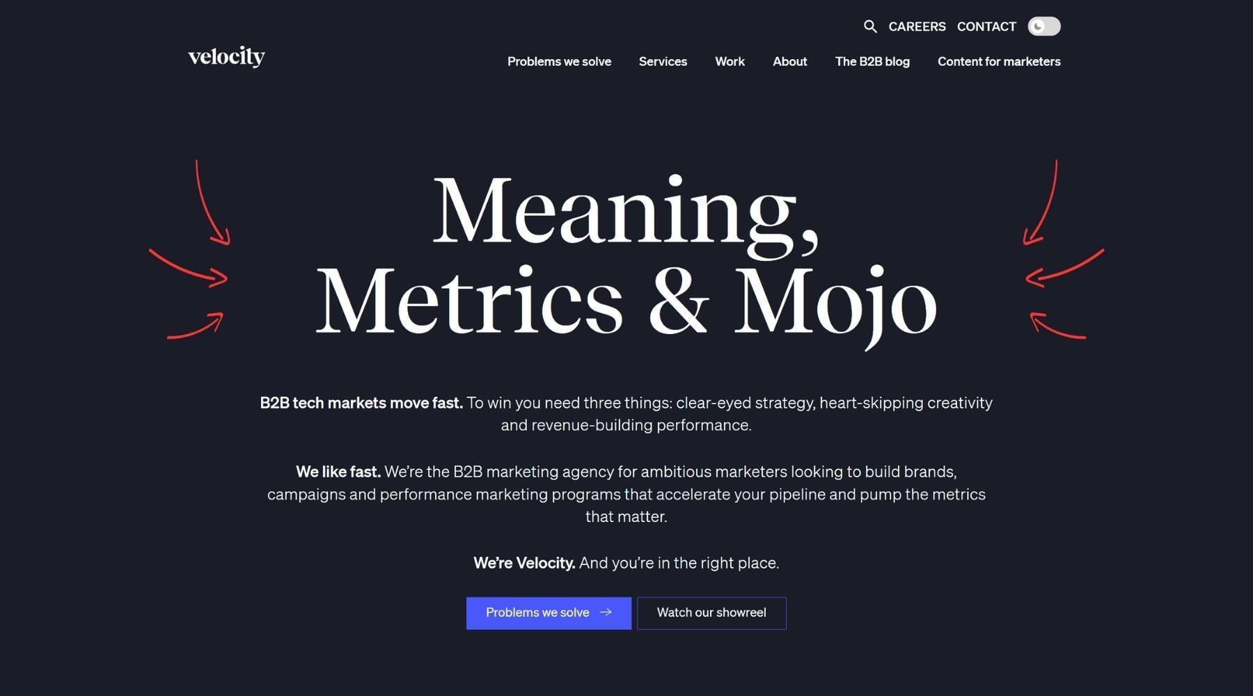 Velocity Partners homepage