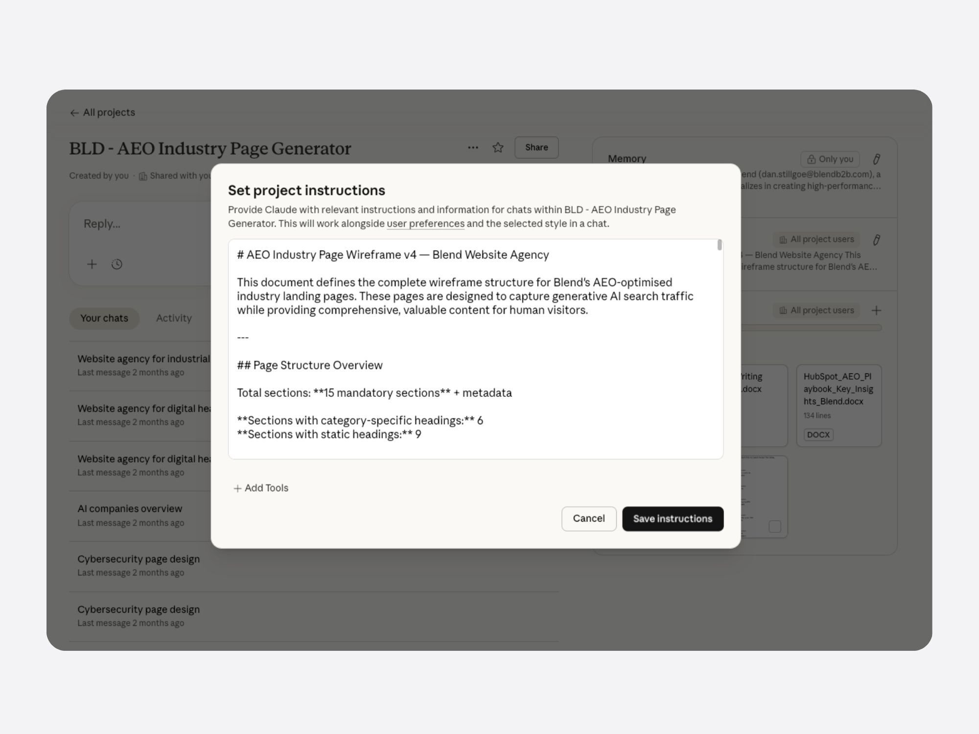 AEO - Claude Project