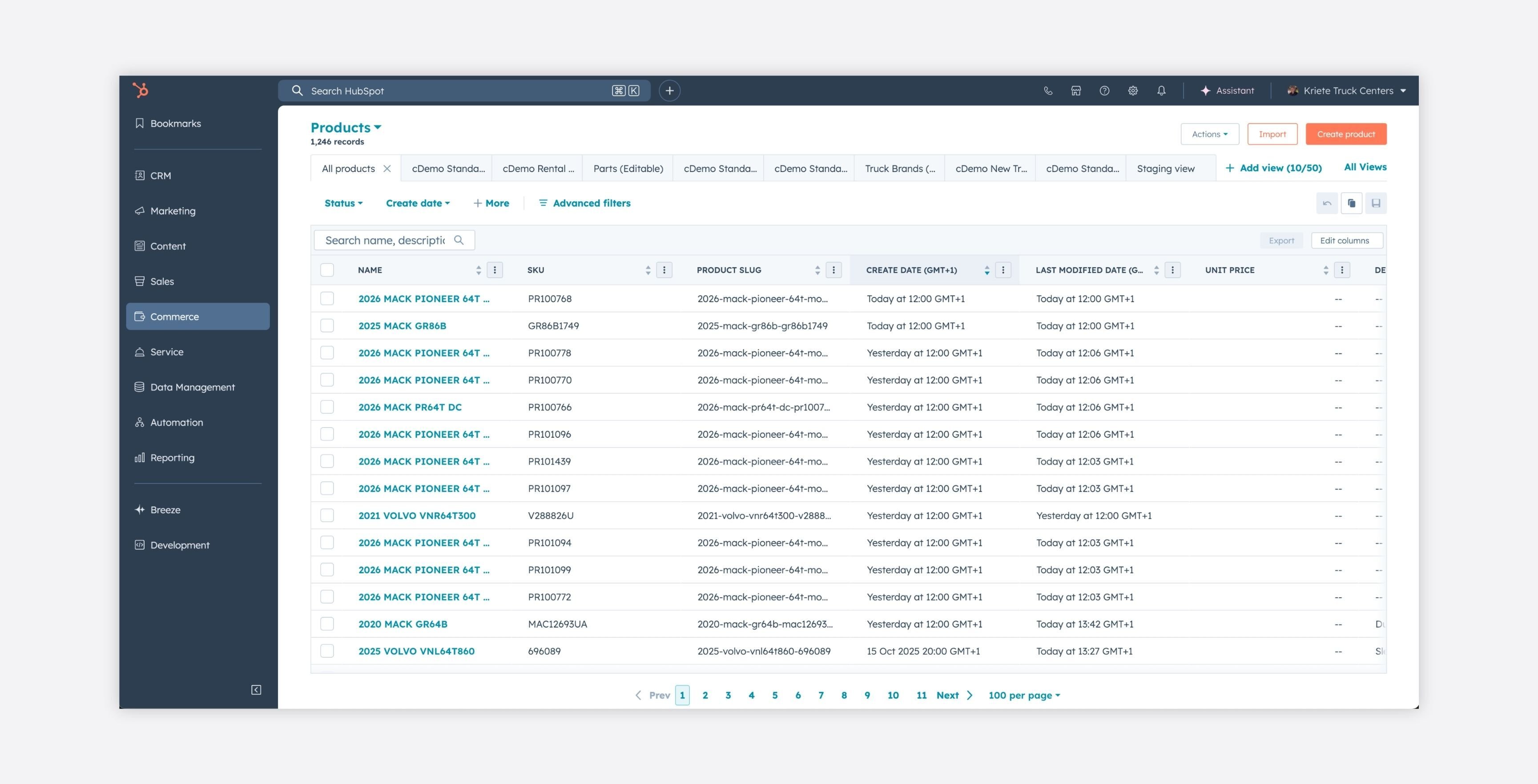 kriete - hubspot products
