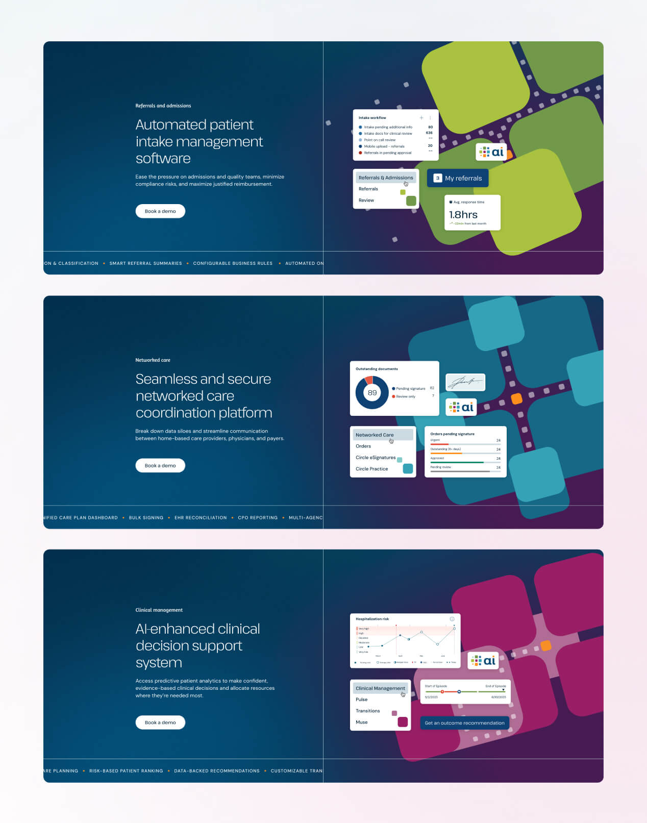 Mosai Product family headers