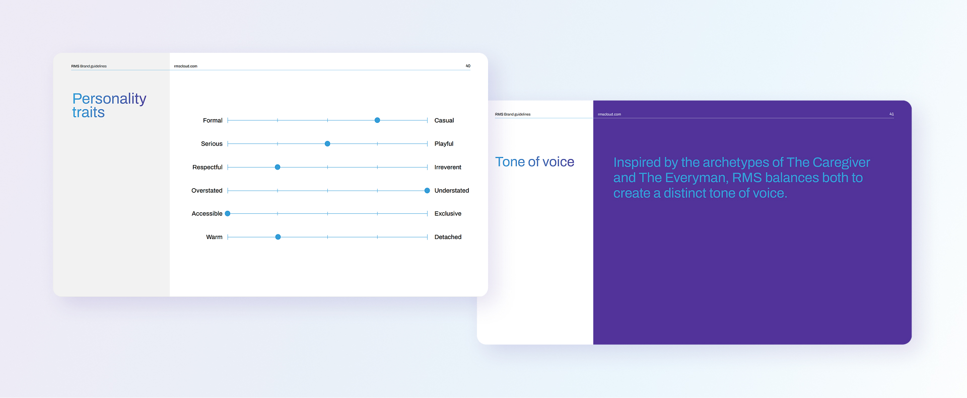 RMS - personality traits and tone of voice