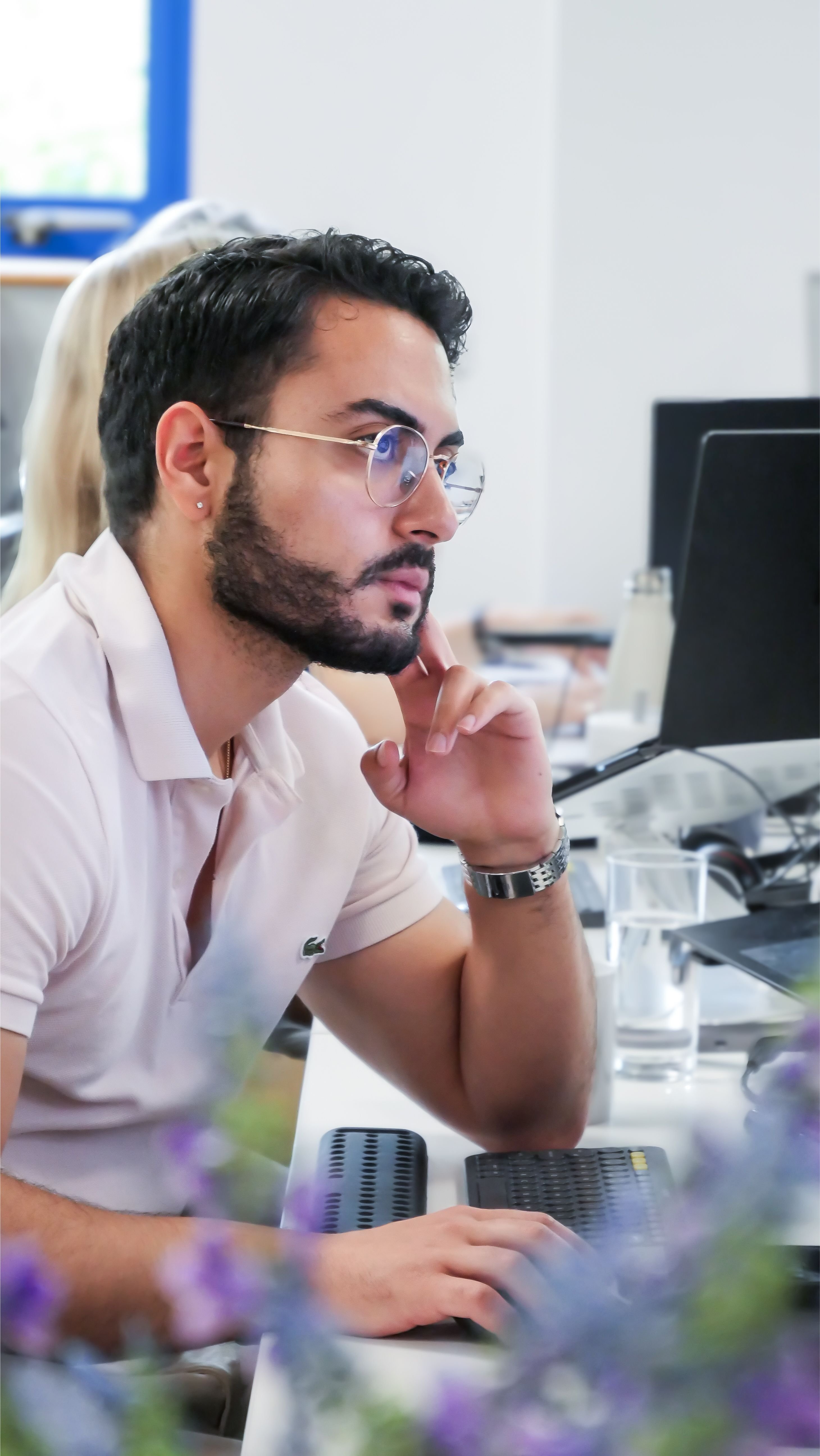 tech company website page