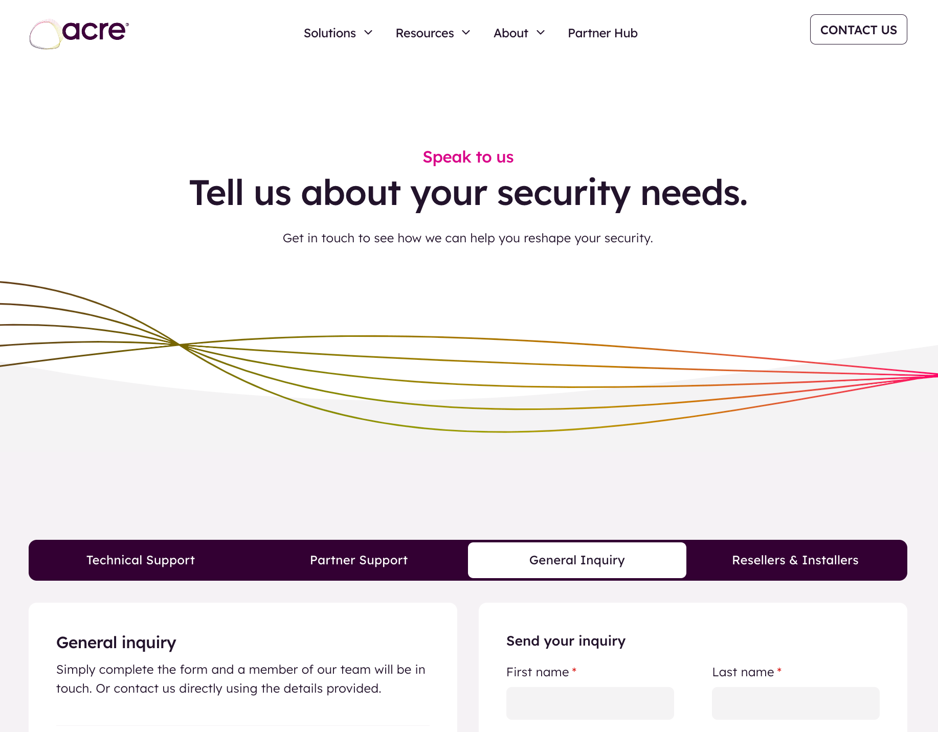 acre security contact page-min