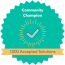 1000 accepted solutions logo