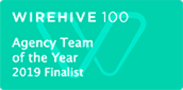 Wirehive 100 agency team of the year 2019 Finalist logo