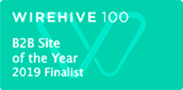 Wirehive 100 B2B site of the year 2019 Finalist logo