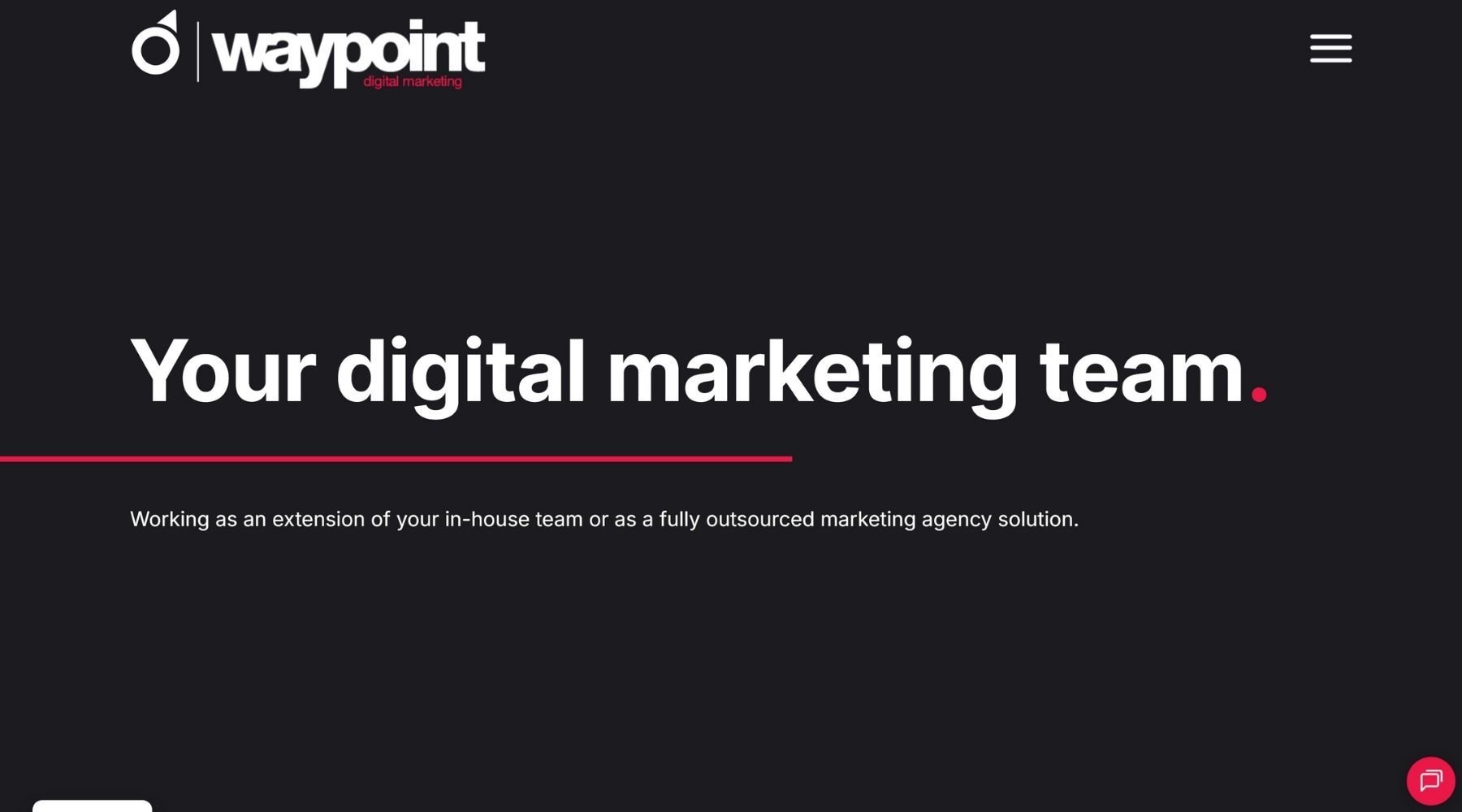 Waypoint digital marketing agency homepage