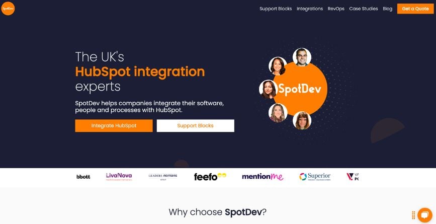 Best HubSpot Agencies - SpotDev