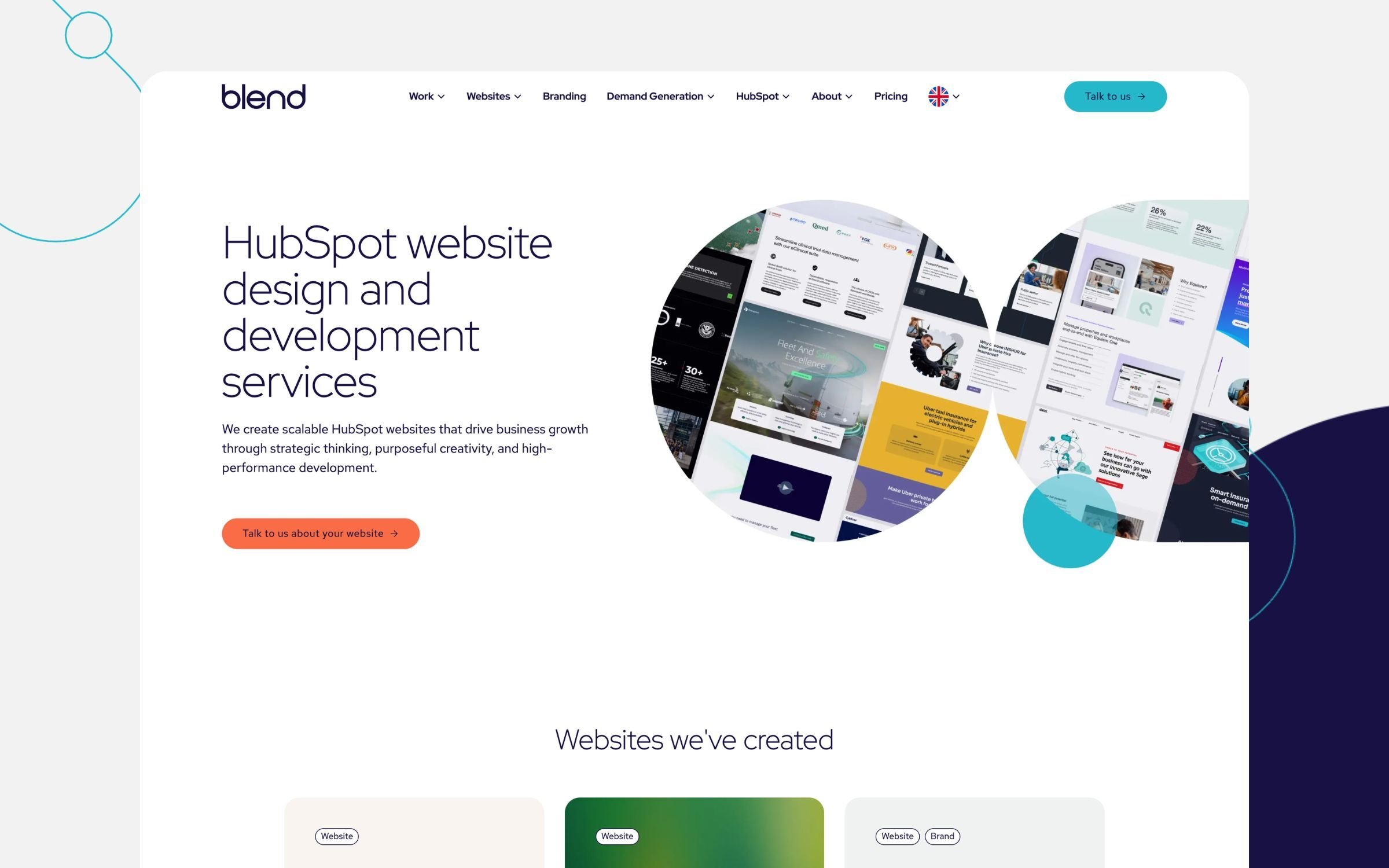 Blend hubspot website agency