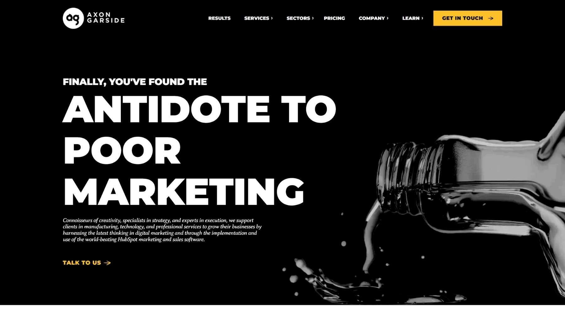 Axon Garside Best Inbound Agencies homepage