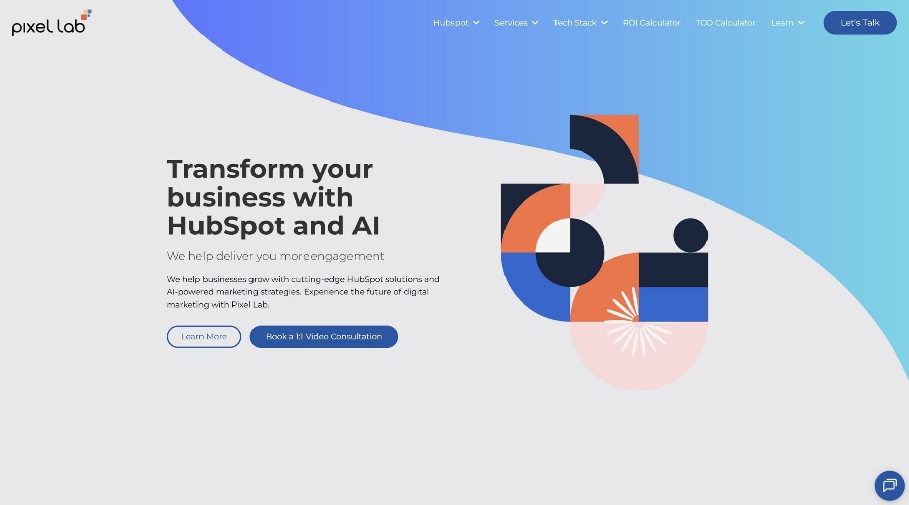 Pixel Lab Best Inbound Agencies homepage