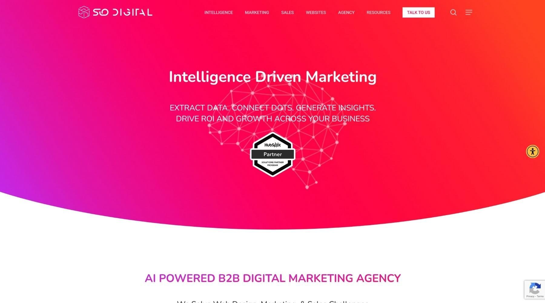 SiO Digital Best Inbound Agencies homepage