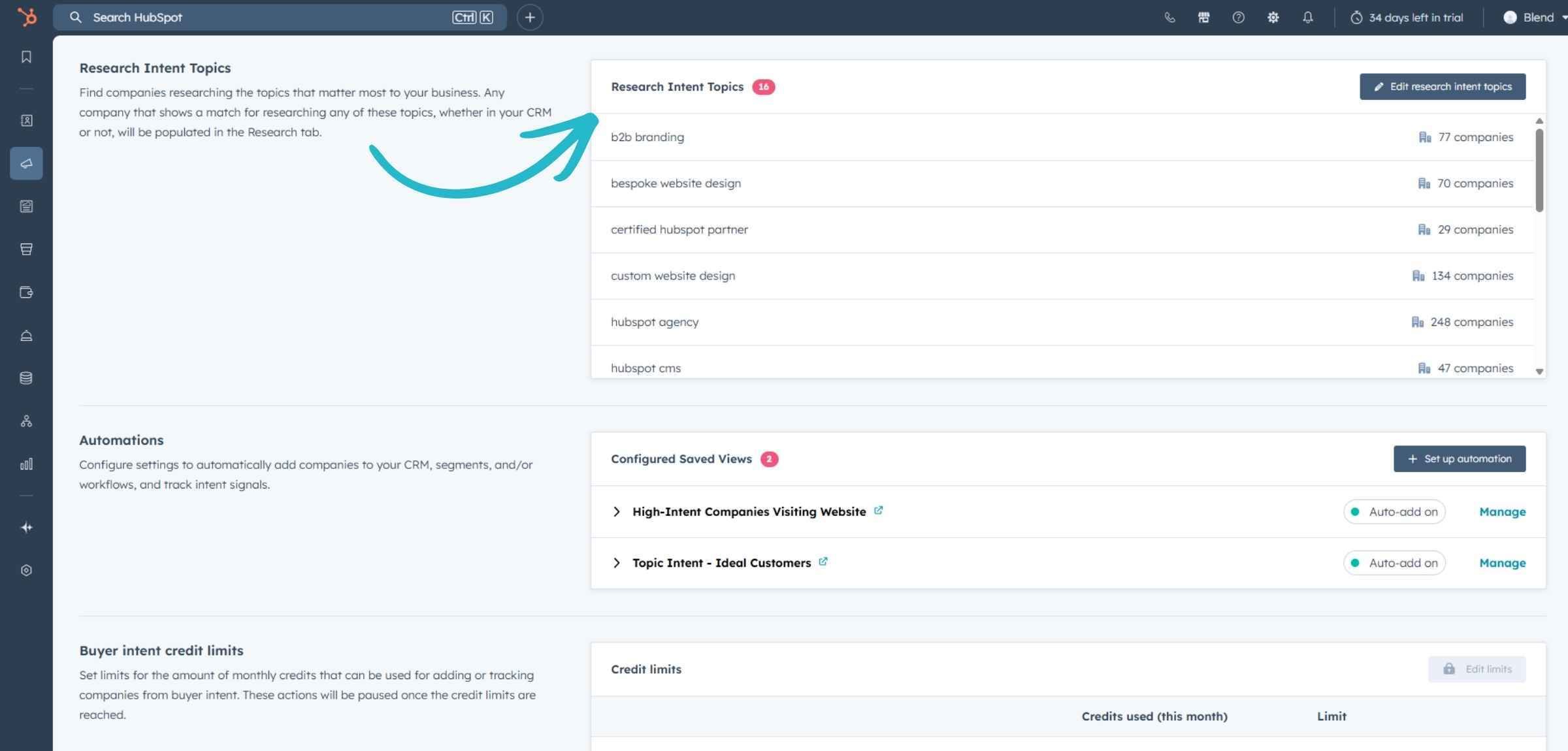 Buyer intent research intent topics