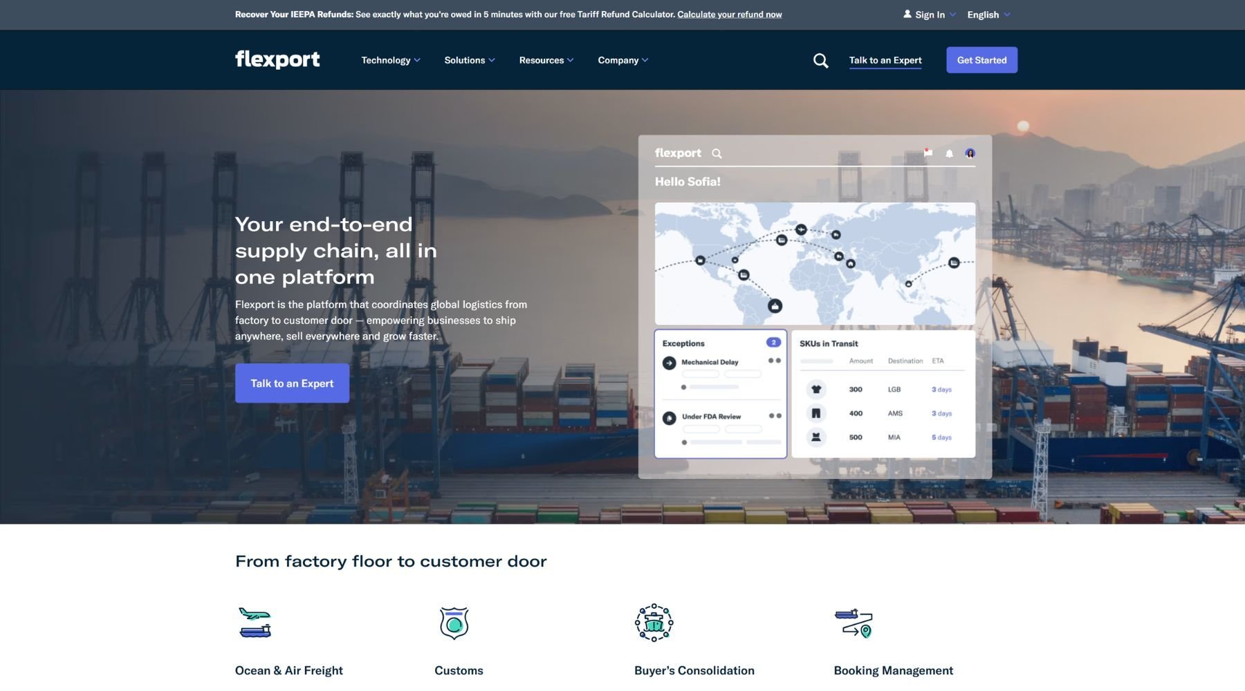 Flexport logistics