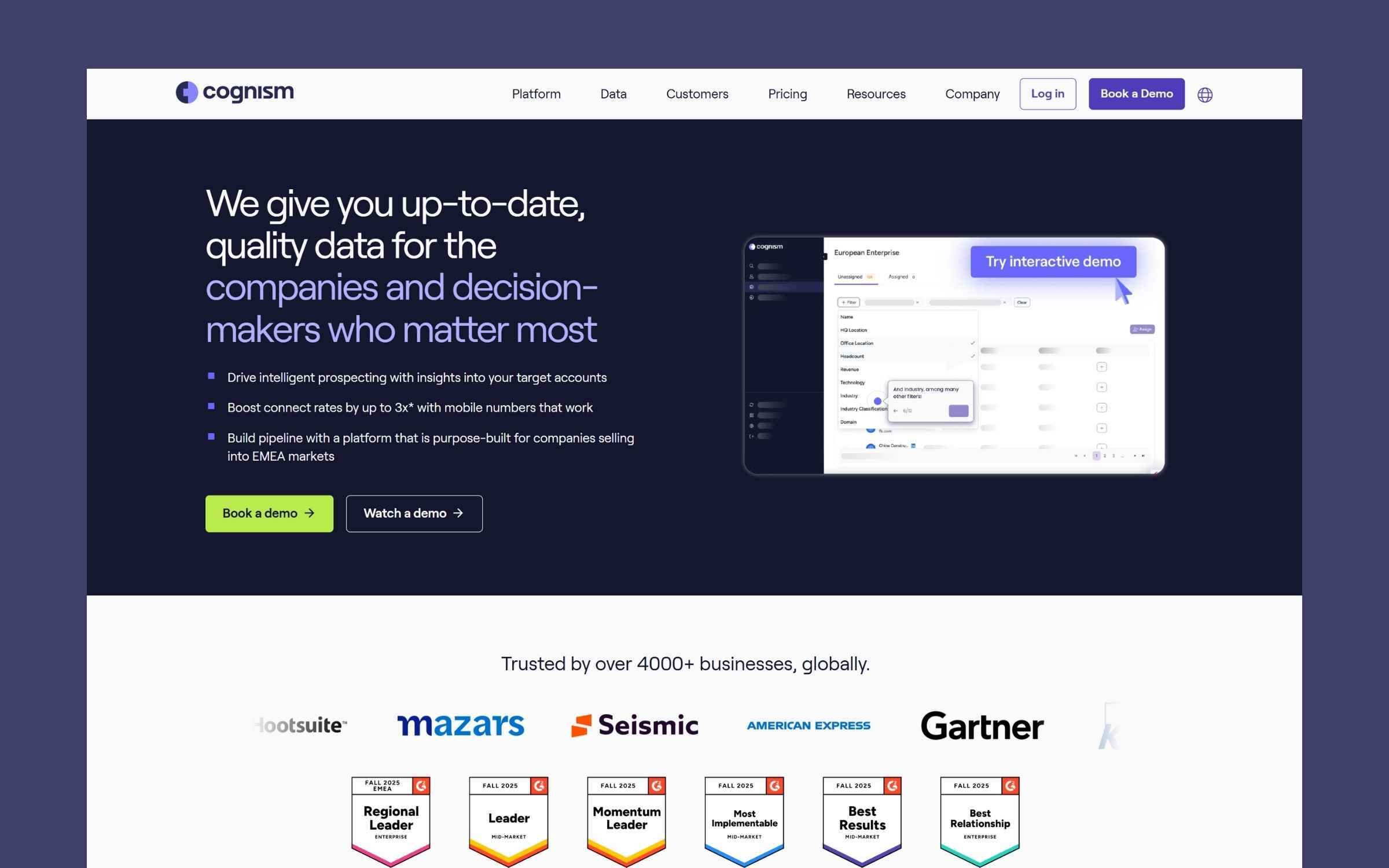 cognism-demand gen-website