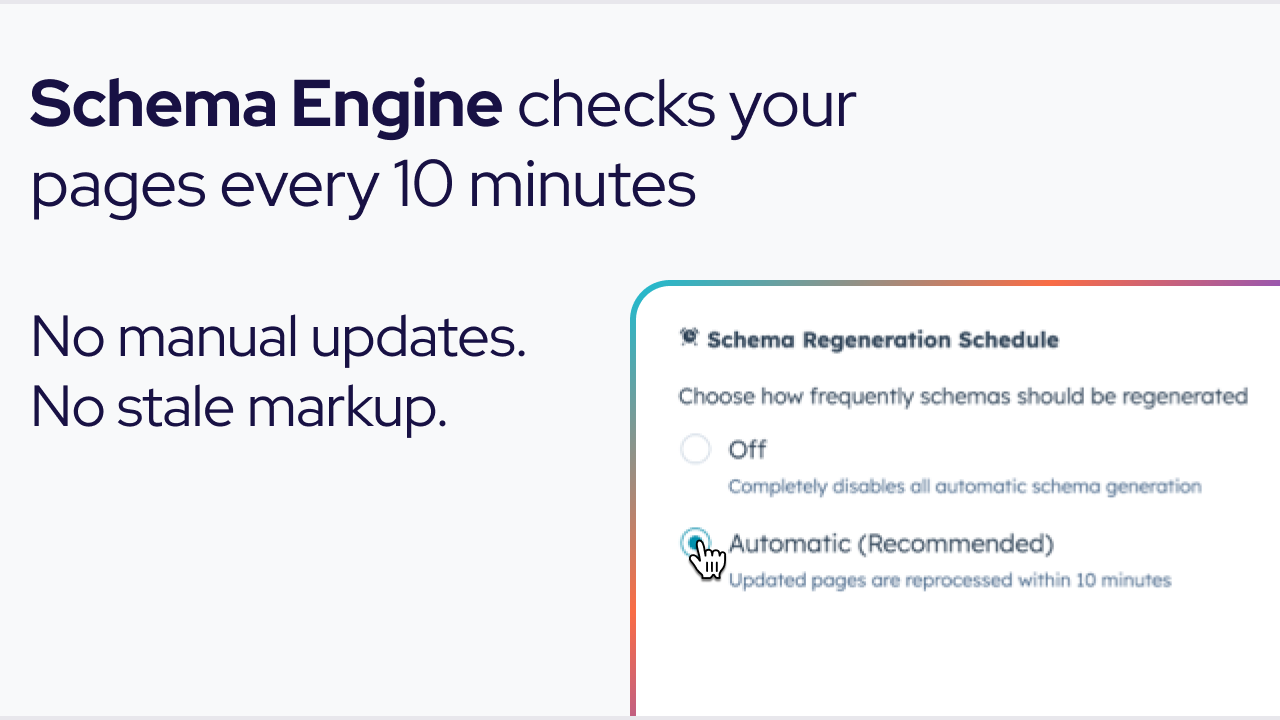 Continuous updates with page checks every 10 minutes