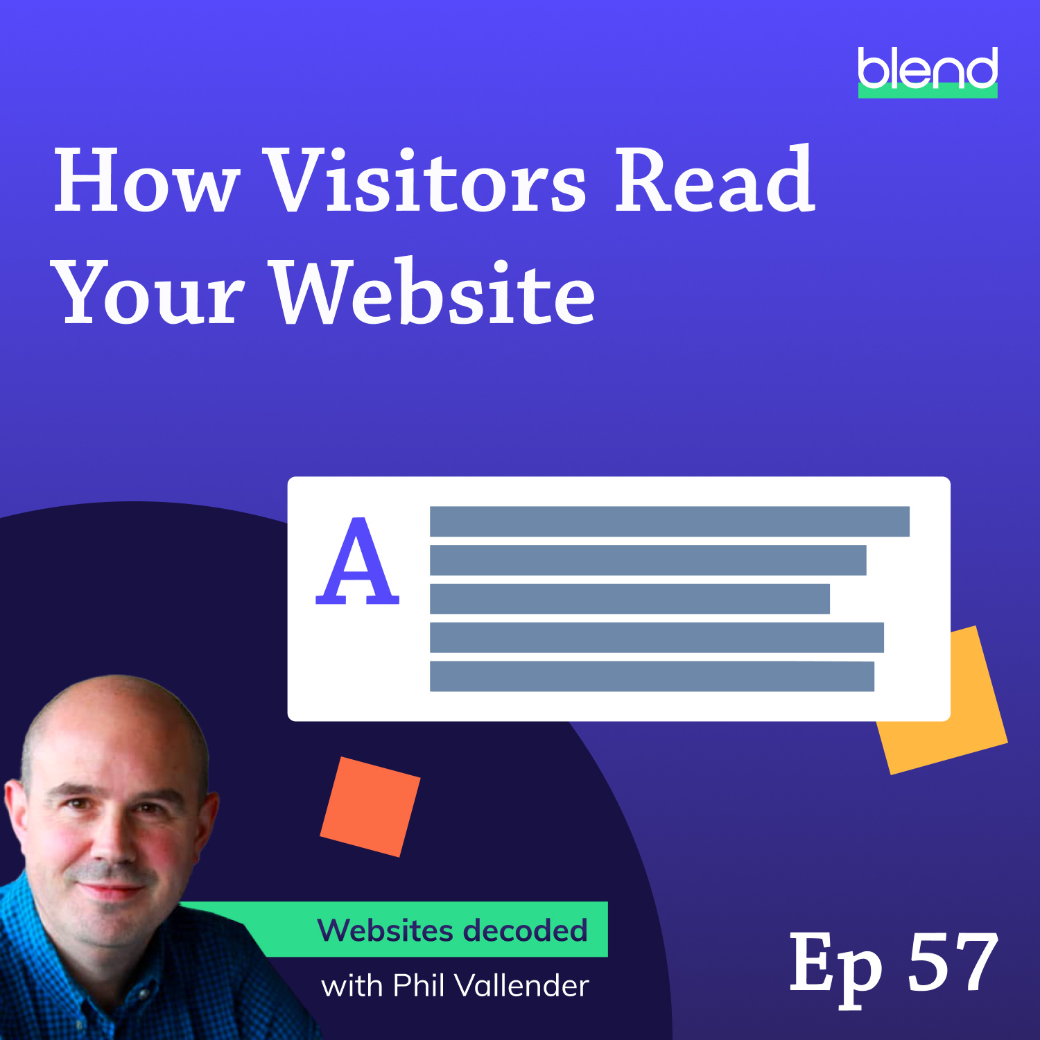 how visitors read your website