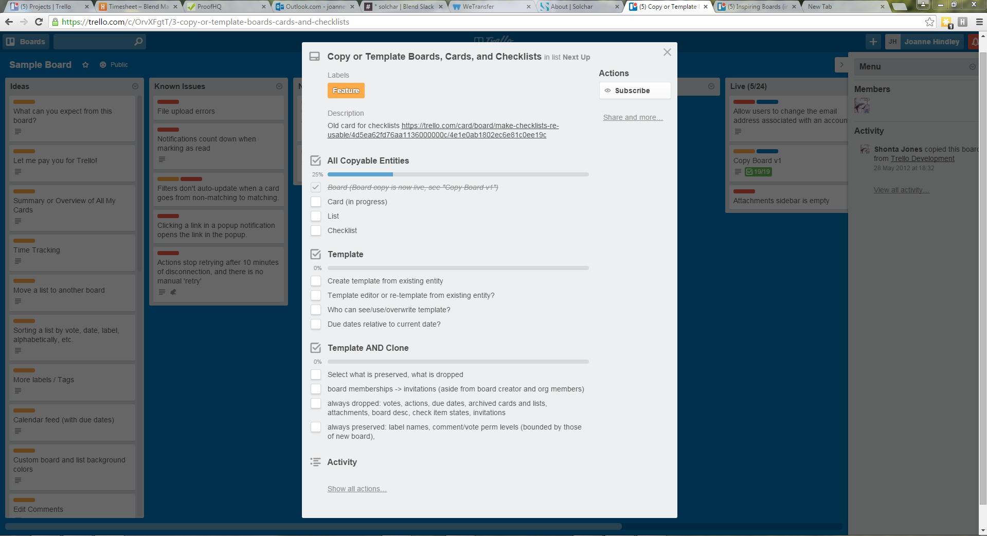 trello link cards
